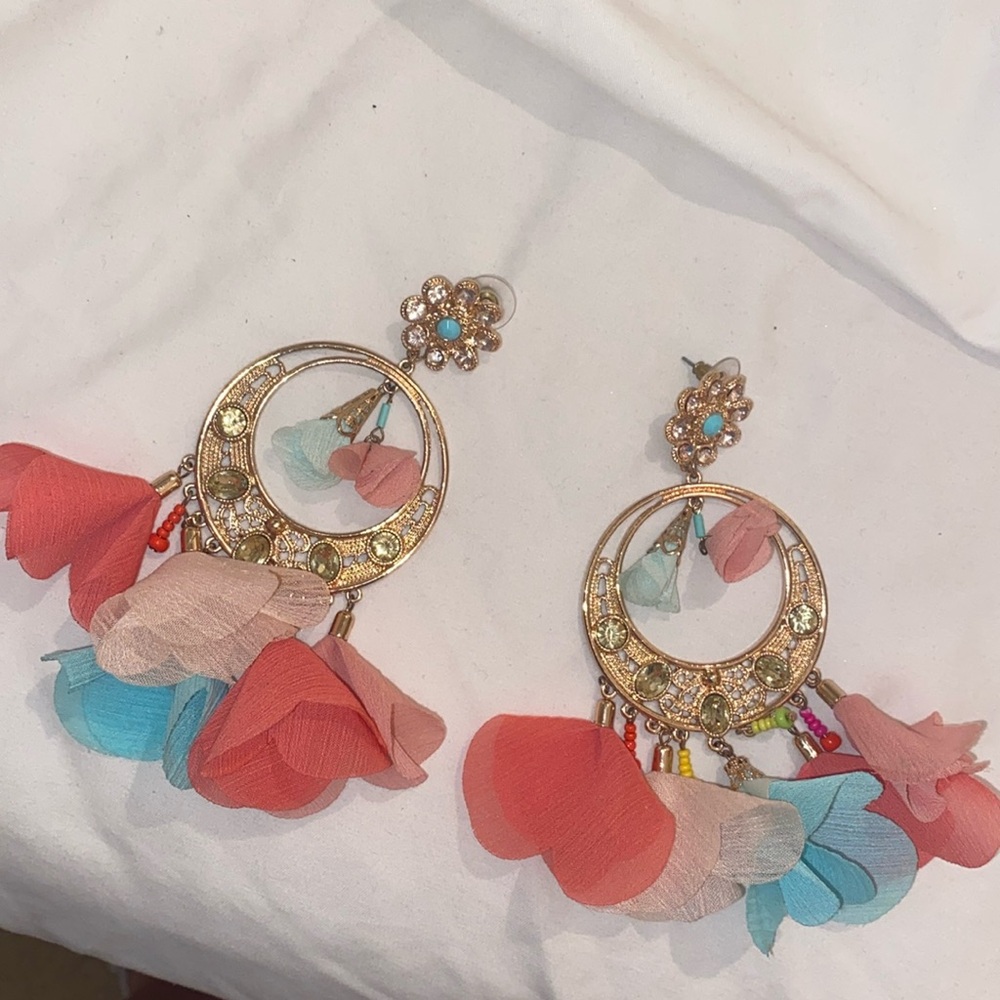 Large statement earrings